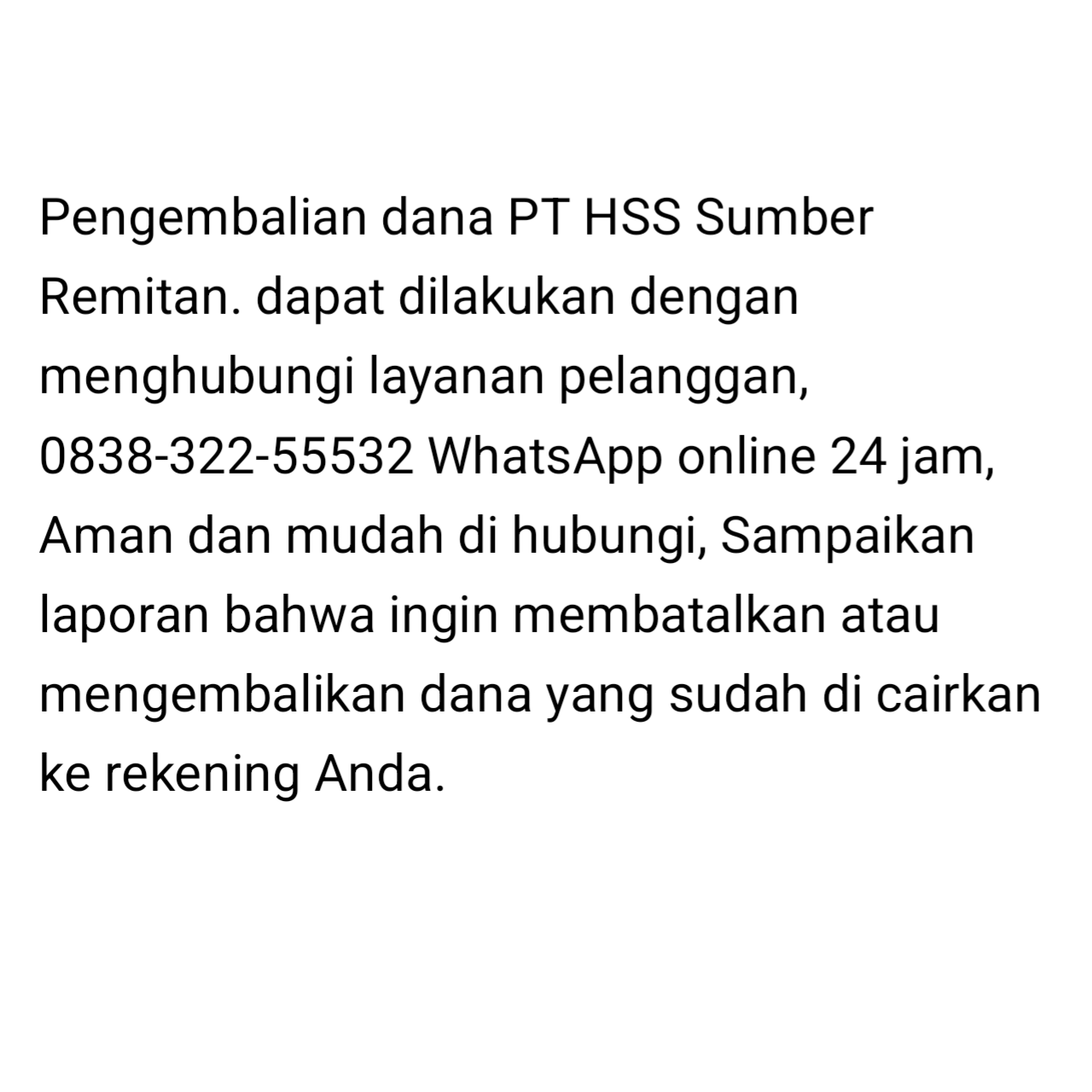Simak! Langkah Mudah Cara Pengembalian Dana HSS SUMBER REMITAN PT